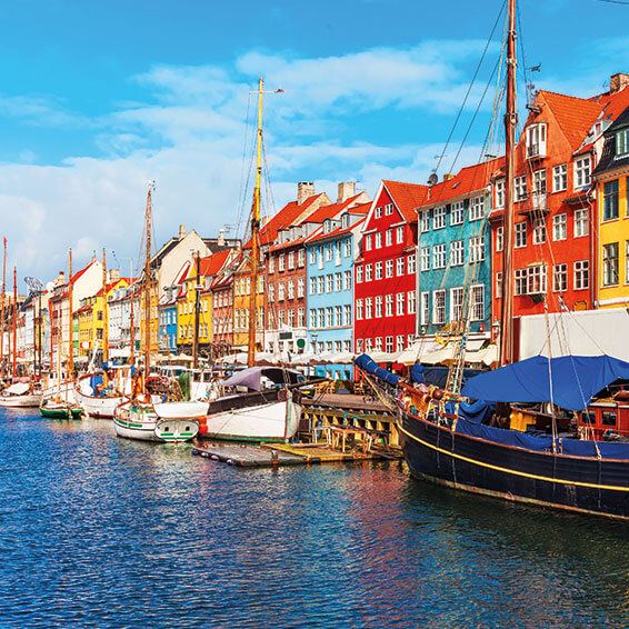 A vibrant photo of Nyhavn a popular tourist destination in Copenhagen Denmark